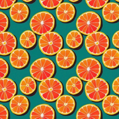 Oranges Pop Art Fabric, Wallpaper and Home Decor | Spoonflower