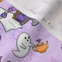 Pastel Goth Halloween Tea Party Bakery Gothic Bats Ghosts Kawaii Birthday Lavender
