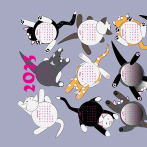 2023 Cat Dot Calendar