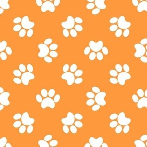 Paw Prints - Orange