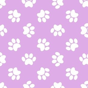 Paw Prints - Lavender Purple