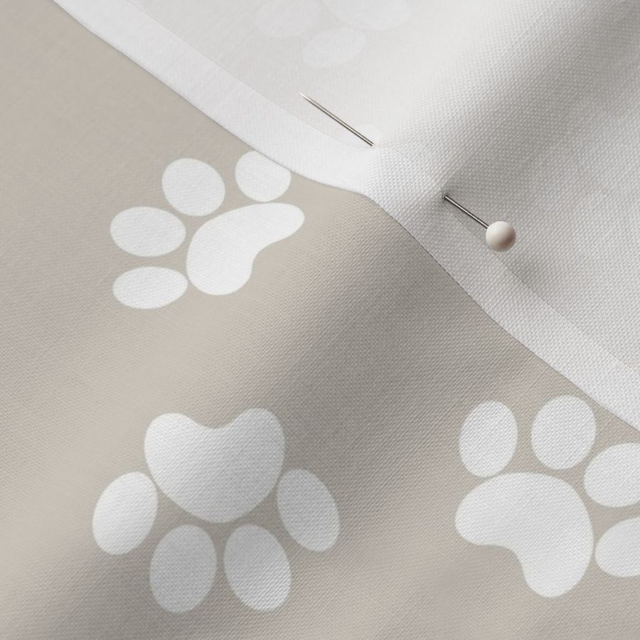 Paw Prints - Oat Tan