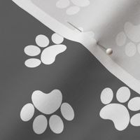 Paw Prints - Dark Gray