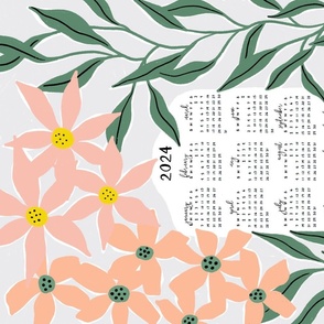 Janus calendar 2024 (beige and peach)