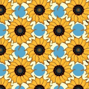 Checkered Sunflowers