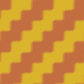 Twill Dazzle Weave - Midtone - Warm Yellow - Rust Red Orange