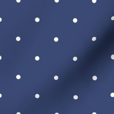 Tiny Polka Dots - Navy Blue