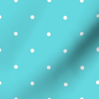 Tiny Polka Dots - Teal