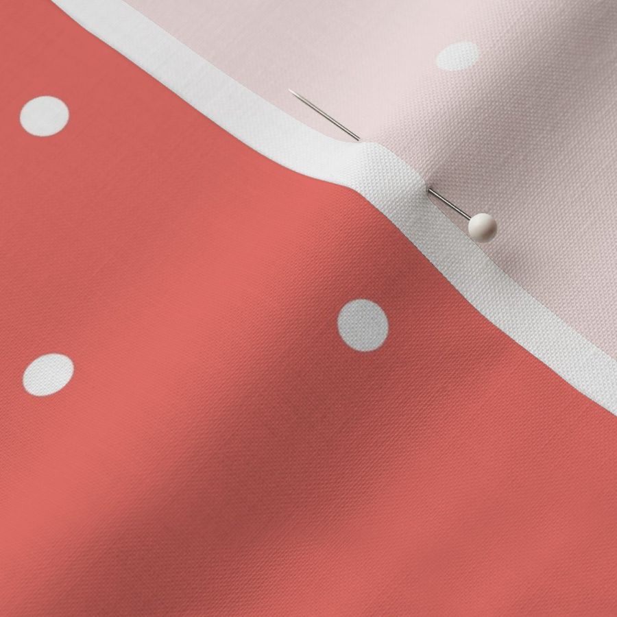 Tiny Polka Dots - Coral