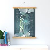 2024 DRAGONFLY Calendar Tea Towel