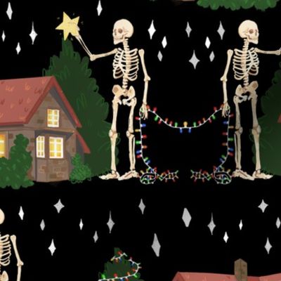 Big Christmas Skeleton Midnight