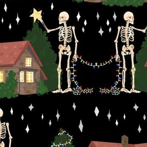 Big Christmas Skeleton Midnight