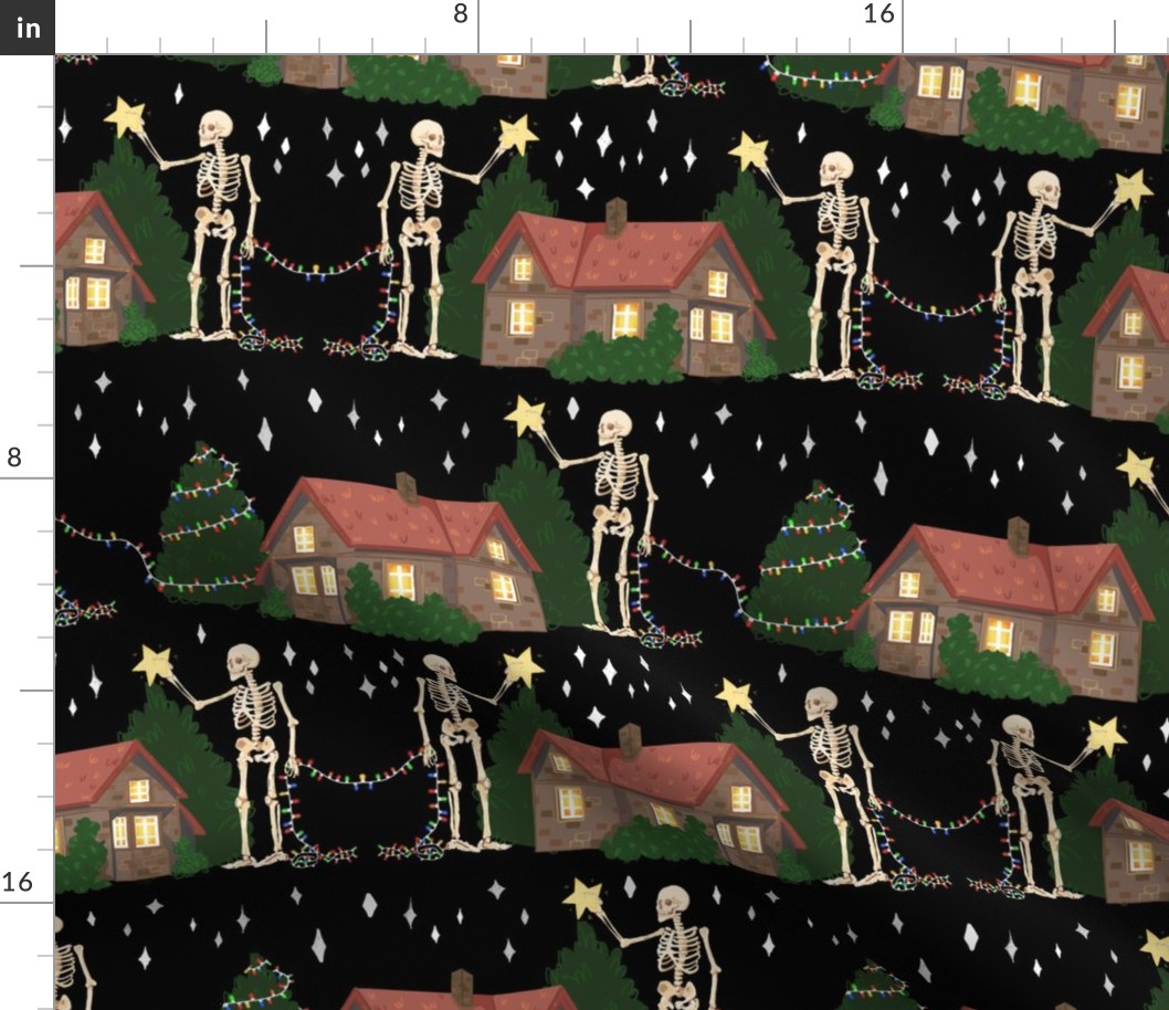 Big Christmas Skeleton Midnight