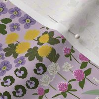 small // Wild beauty Ditsy floral pattern on lilac