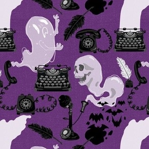 Typewriters and Telephones Warm Purple small scale