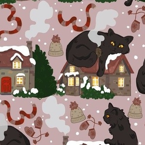 Yule Cat Pink