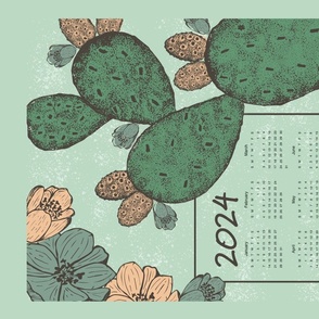 Opuntia & Flowers calendar 2024