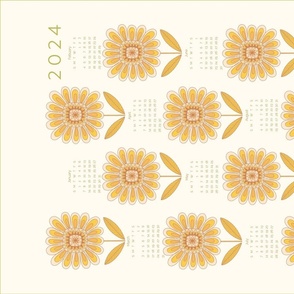 Retro sparkling sunflower multi vintage gold 2024 tea towel wall hanging