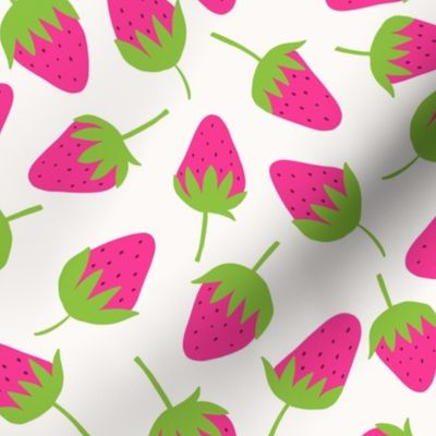 Color Pop Strawberries - hot pink lime green