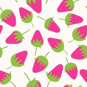 Color Pop Strawberries - hot pink lime green