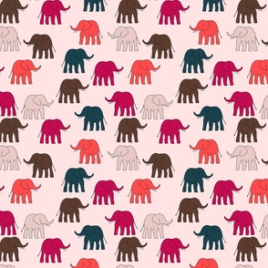 Pink elephants, Girl Elephants