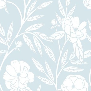 Peony Blossom  ( Blue )~ CottageCore Collection 