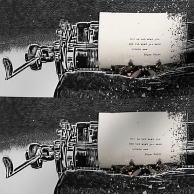 Vintage Typewriter With Quote