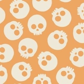 Cute Skulls - Orange