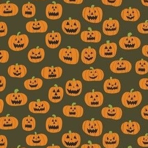 Halloween Pumpkins - Olive