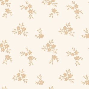 Sweetheart floral peach and cream 4x4