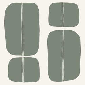Bold Minimalistic Pattern - Sage Green - Small