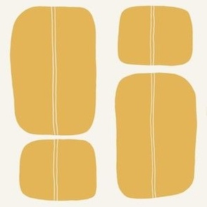 Bold Minimalistic Pattern - Bright Yellow - Small