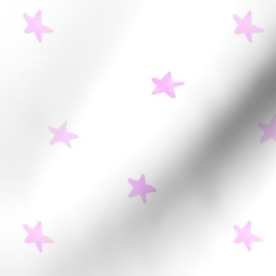 Pink Watercolor Stars medium