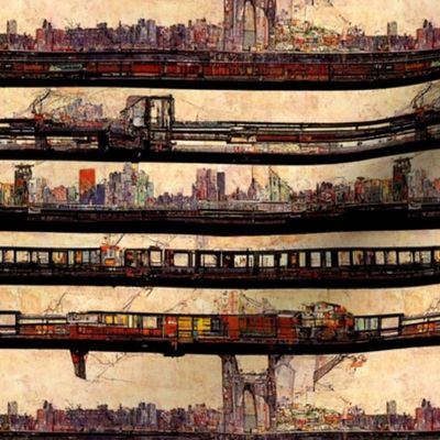 Collage of Elevated Transit
