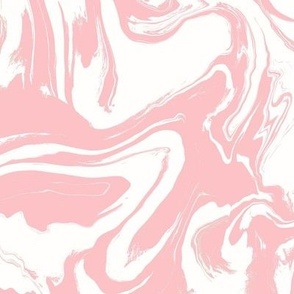 Pink and White Marble Swirls 12in Scale