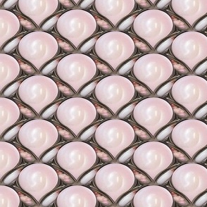 Pink Pearls in Stained Glass Petals
