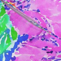 Seamless floral watercolor design 