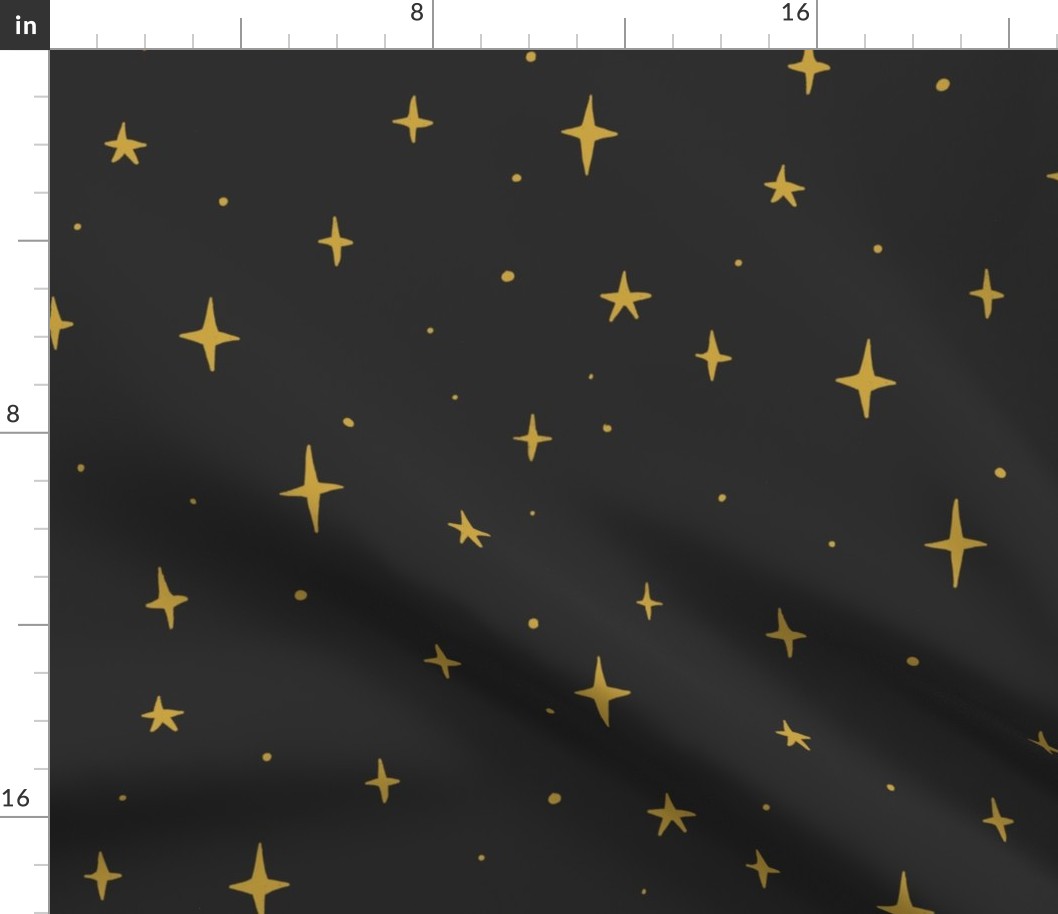 Stars // grey background // large scale // 12.31"