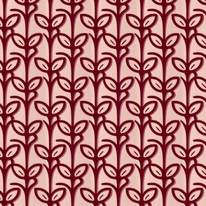 Minimalist Burgundy Vines