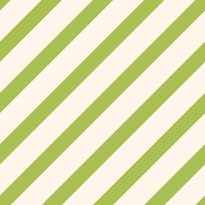 Candy Cane Stripes Green & Off-White | Lg.