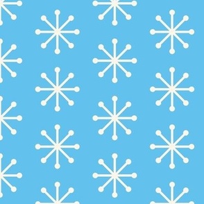 Retro Snowflakes Blue | Lg.