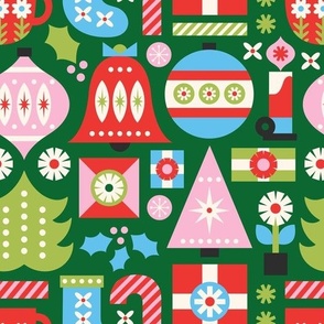 Merry & Mod Christmas | Green Lg.