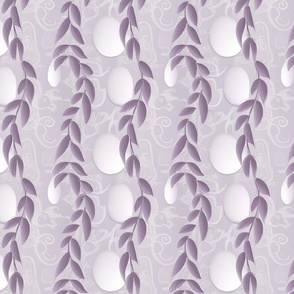 Art Nouveau Vines in Lilac