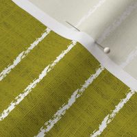 Fika Break- Chalky Stripes- Citronella Olive Yellow- Horizontal- Regular Scale