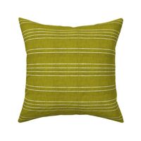 Fika Break- Chalky Stripes- Citronella Olive Yellow- Horizontal- Small Scale