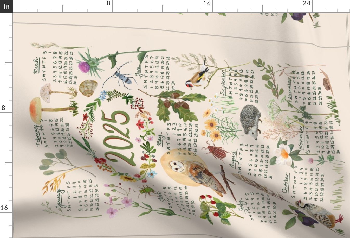 2024-into-the-woods-calendar-fabric-spoonflower