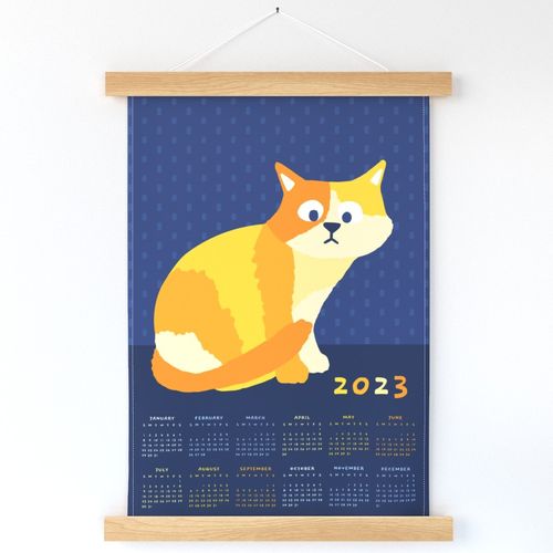 2023 Cat Calendar Wall Hanging