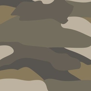 Earth Modern Abstract Camouflage 24in Large Scale