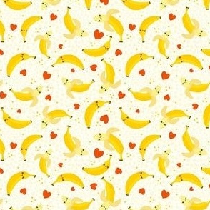 Small Scale Kawaii Happy Face Bananas