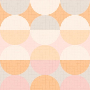 Creative dreams horizontal sunset peach pink 24 XL wallpaper by Pippa Shaw